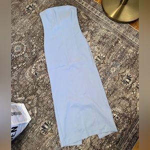 Zara corset blue dress